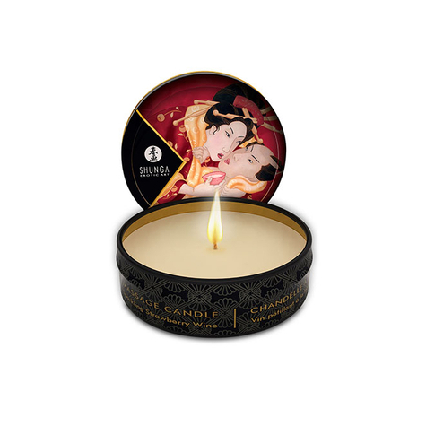 Huile de massage : massage candle sparkling strawberry/romance 30ml