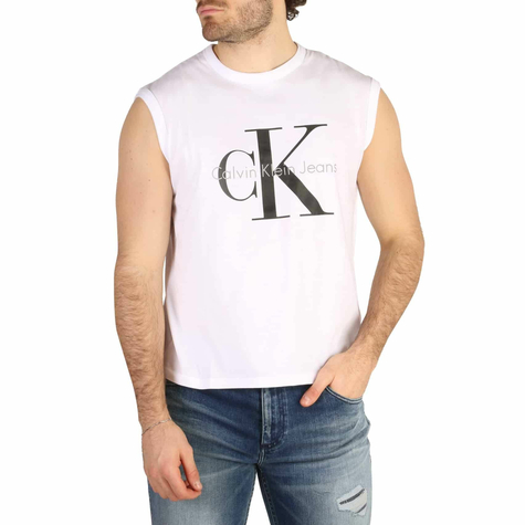 Bekleidung & T-Shirts & Herren & Calvin Klein & J2ij204029_112 & Weiß