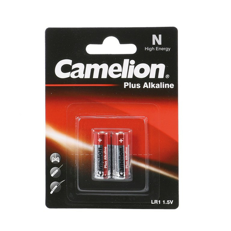 Pile camelion plus lady lr1 2 pies sur carte, alcaline 1.5v 800mah, n