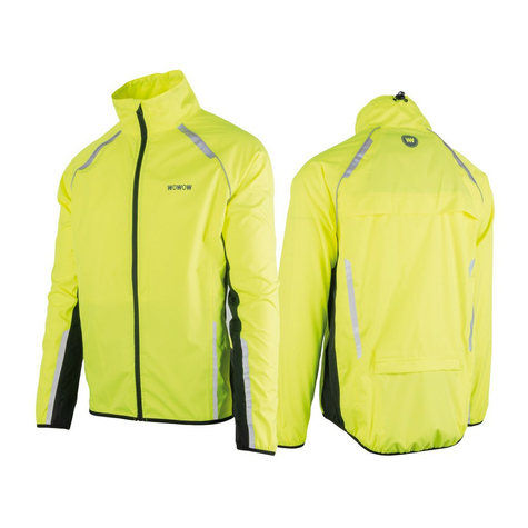 Veste eau-vent-pluie wowow ben nevis jaune avec reflet. Surface gr. M.     