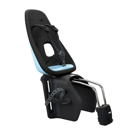 Kindersitz Thule Yepp Nexxt Maxi        Aquamarine Befestigung Rahmenrohr       