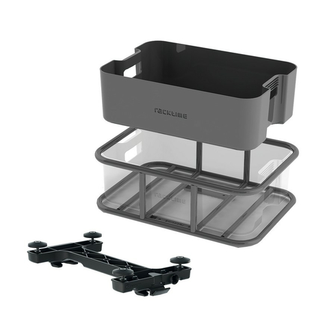 System box racktime boxit petit 2.0 45.5x32x18cm, noir, 13ltr, snapit 2.0