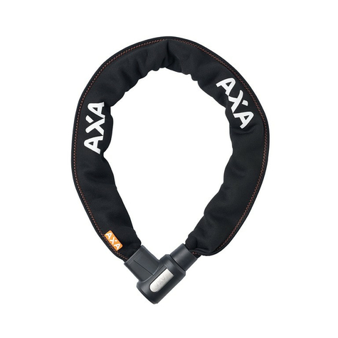 Antivol chae axa procarat + 105 longueur 105cm, aisseur 10,5mm noir      