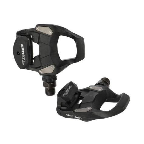 Pale de course spd-sl shimano pdr s500 unilatal, noir 9/16, sans catadioptre