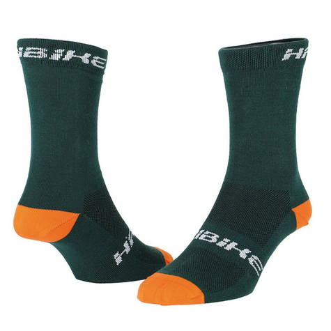 Chaussettes haibike carlo 2 vert / orange tailles 38 42               