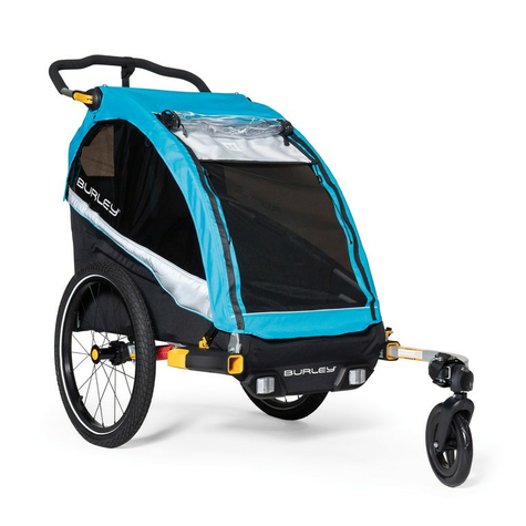 Remorque vo pour enfants burley d`lite x aqua, simple                          