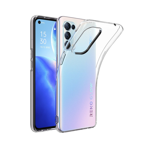 Oppo original silicone hle oppo reno4 5g transparent housse de protection