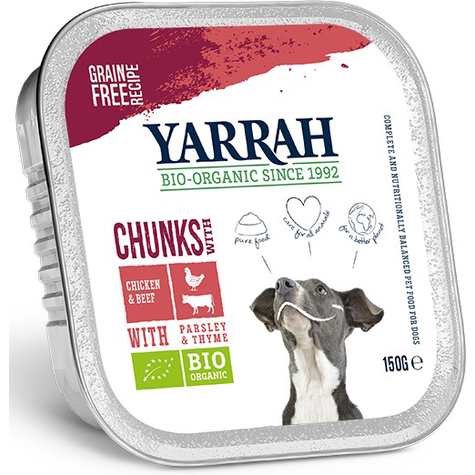 Yarrah dog chunk huhn+ri 150gs