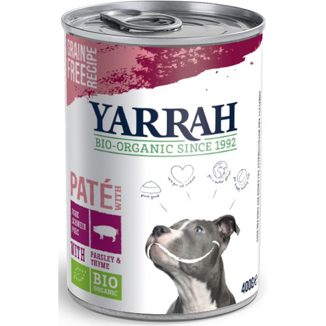 Yarrah dog pate schwein 400gd