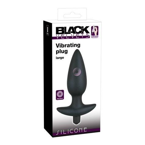 Black Velvet Vibr.Plug Large