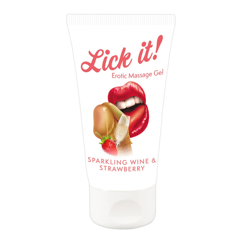 Gleitmittel & lick it! Wine-strawberry 50 ml