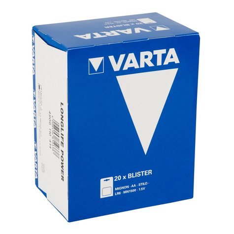 Batteries batterie varta aa 20x4er