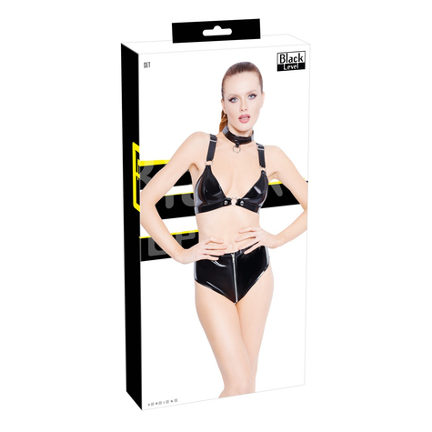 Soutien-gorge ensemble vinyle soutien-gorge ensemble w