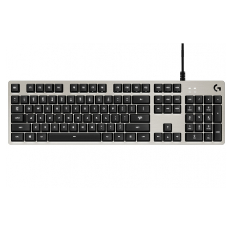 Clavier de jeu logitech mécanique g413, argent