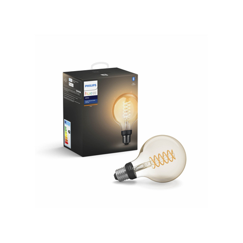 Philips hue white pack de 1 g93   ampoule intelligente   noir   gris   bluetooth/zigbee   led   e27   lumière blanche douce