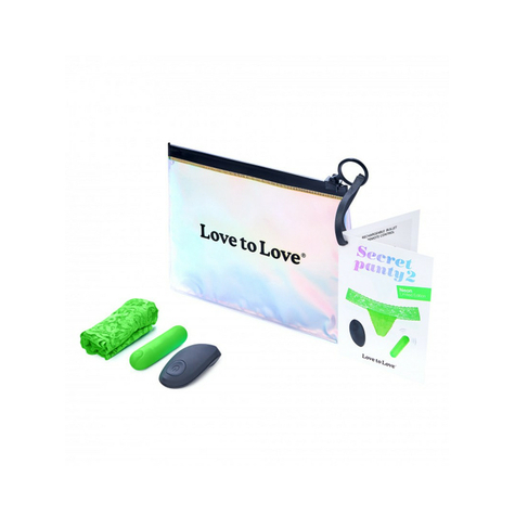 Love to love - secret panty 2 - vibromasseur panty avec télécommande - vert