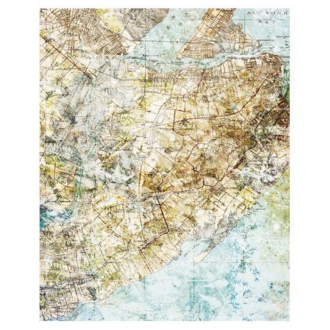 Papier peint photo - mix map - dimensions 200 x 250 cm