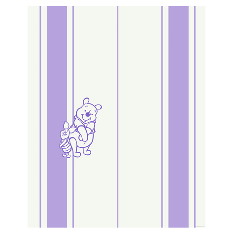 Non-Woven Wallpaper - Winnie The Pooh Gentle - Size 200 X 250 Cm