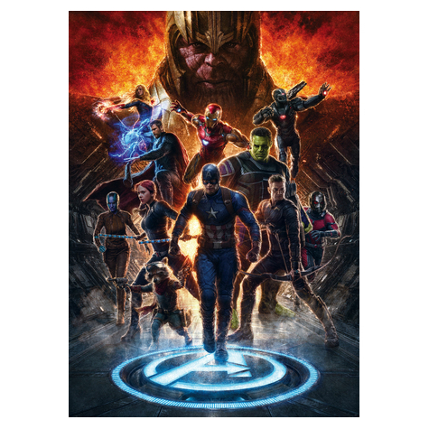 Papier peint photo - avengers vs thanos - taille 200 x 280 cm