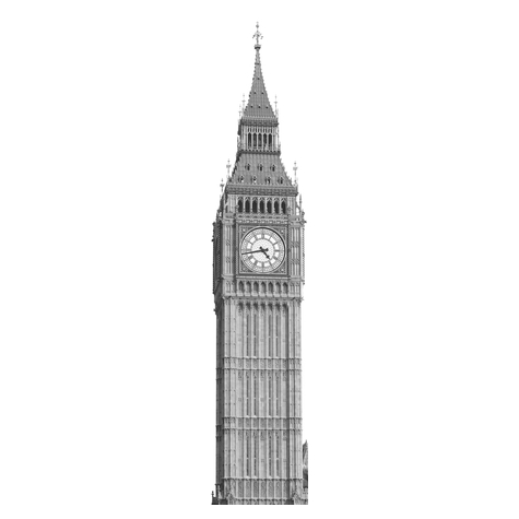 Papier peint photo - big ben - dimensions 50 x 250 cm