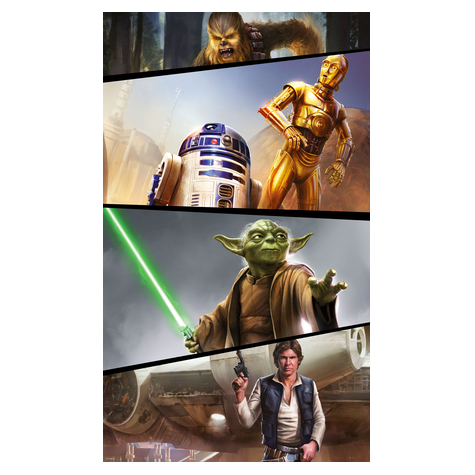 Papier peint photo - star wars moments rebels - dimensions 120 x 200 cm