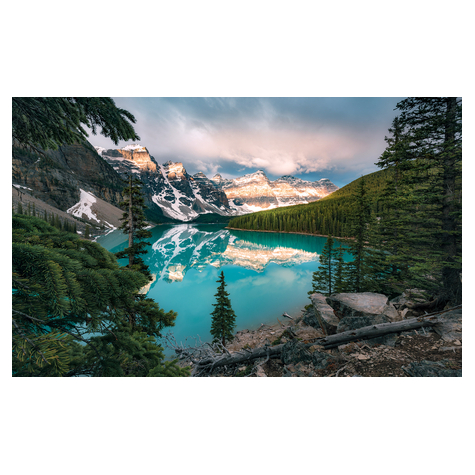 Papier peint photo - magic moraine morning - taille 450 x 280 cm