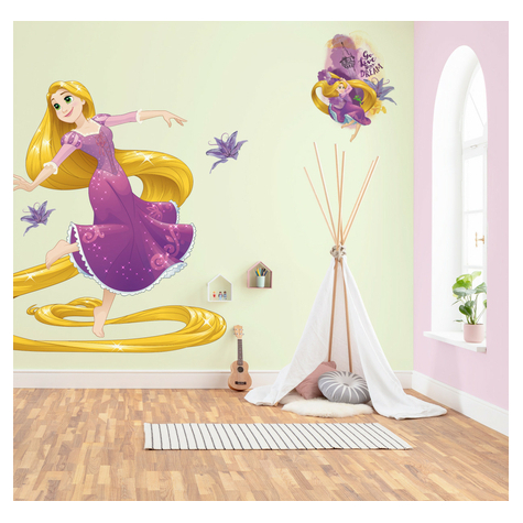 Self-Adhesive Non-Woven Wallpaper / Wall Tattoo - Rapunzel Xxl - Size 127 X 200 Cm