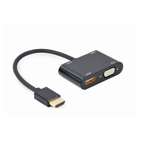 Cablexpert hdmi vers hdmi femelle + câble adaptateur audio,a-hdmim-hdmifvgaf-01