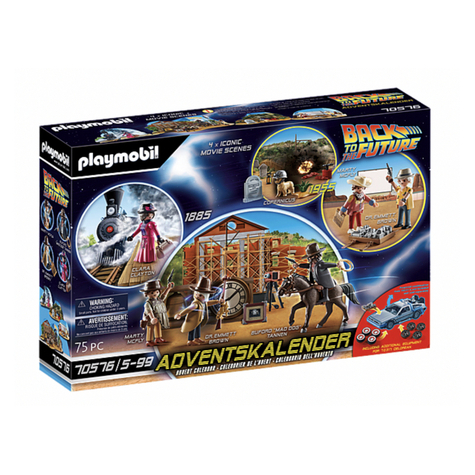 Calendrier de l'avent playmobil retour vers le futur iii (70576)