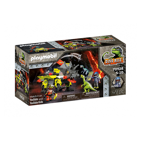 Playmobil dino rise - machine de combat robo-dino (70928)