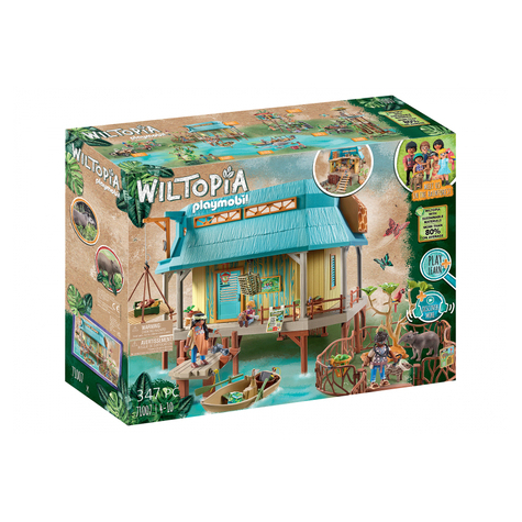 Playmobil wiltopia - station de soins pour animaux (71007)