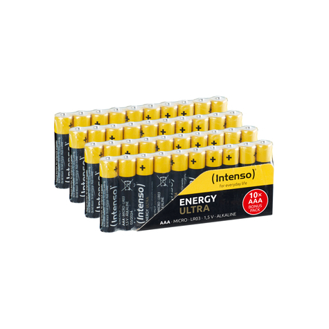 Intenso energy ultra aaa micro lr03 paquet de 40 piles 750151