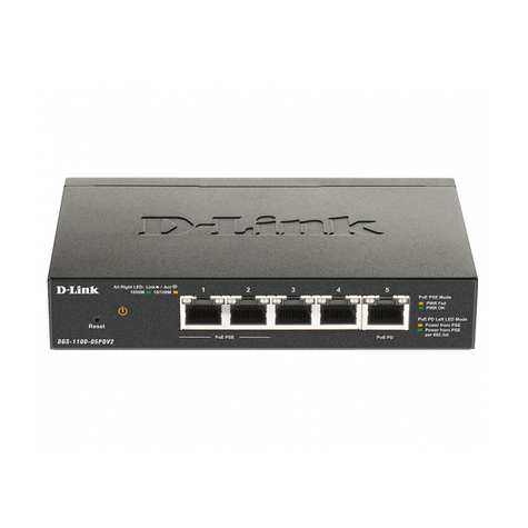 D-link switch smart managed 5 port gigabit poe powered dgs-1100-05pdv2