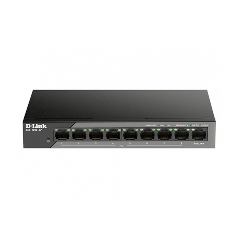 Commutateur de surveillance non administrable fast ethernet poe d-link dss-100e-9p