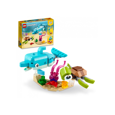 Lego creator - dauphin et tortue 3in1 (31128)