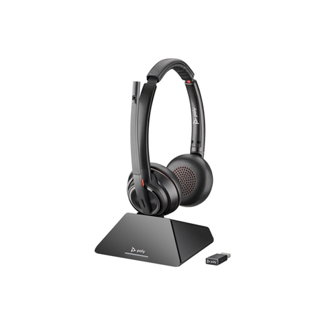 Casque poly dect savi 8220-m uc binaural usb-c - 209814-02