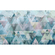 Papier peint photo - triangles blue - dimensions 400 x 250 cm